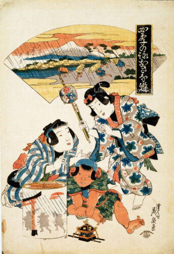 四季の詠おさな遊　六月　富士詣の夕立